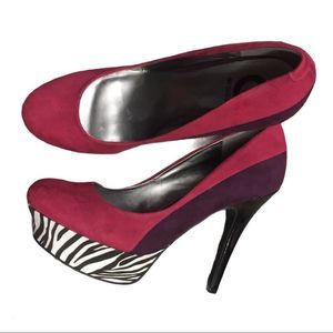 G by Guess Color block Platform Heels